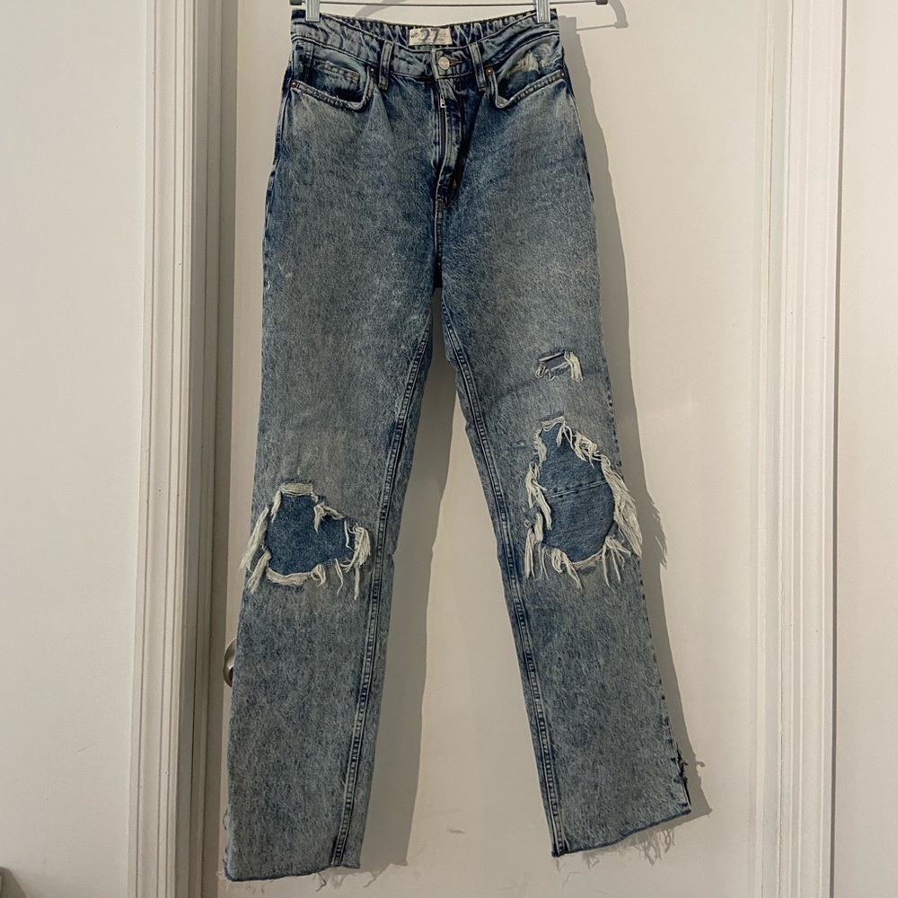 Acid Wash Free People Jeans